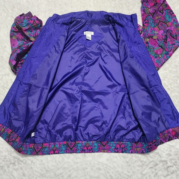 Vintage 90's Lavon windbreaker Track Suit Set Jacket and Pant Size M Retro - Picture 5 of 14